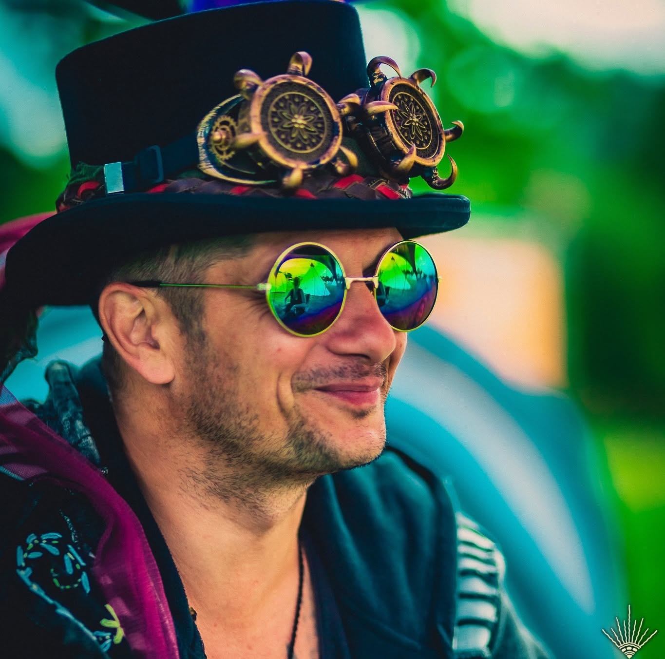 Montez at a festival